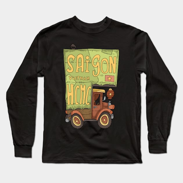 Saigon HCMC Long Sleeve T-Shirt by JJadx